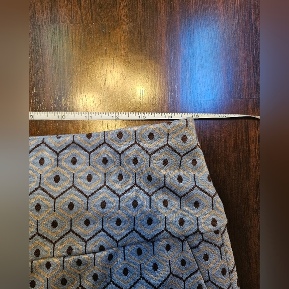 Cabi Mod Geometric Blue Cropped Pant Women Medium - Picture 6 of 11